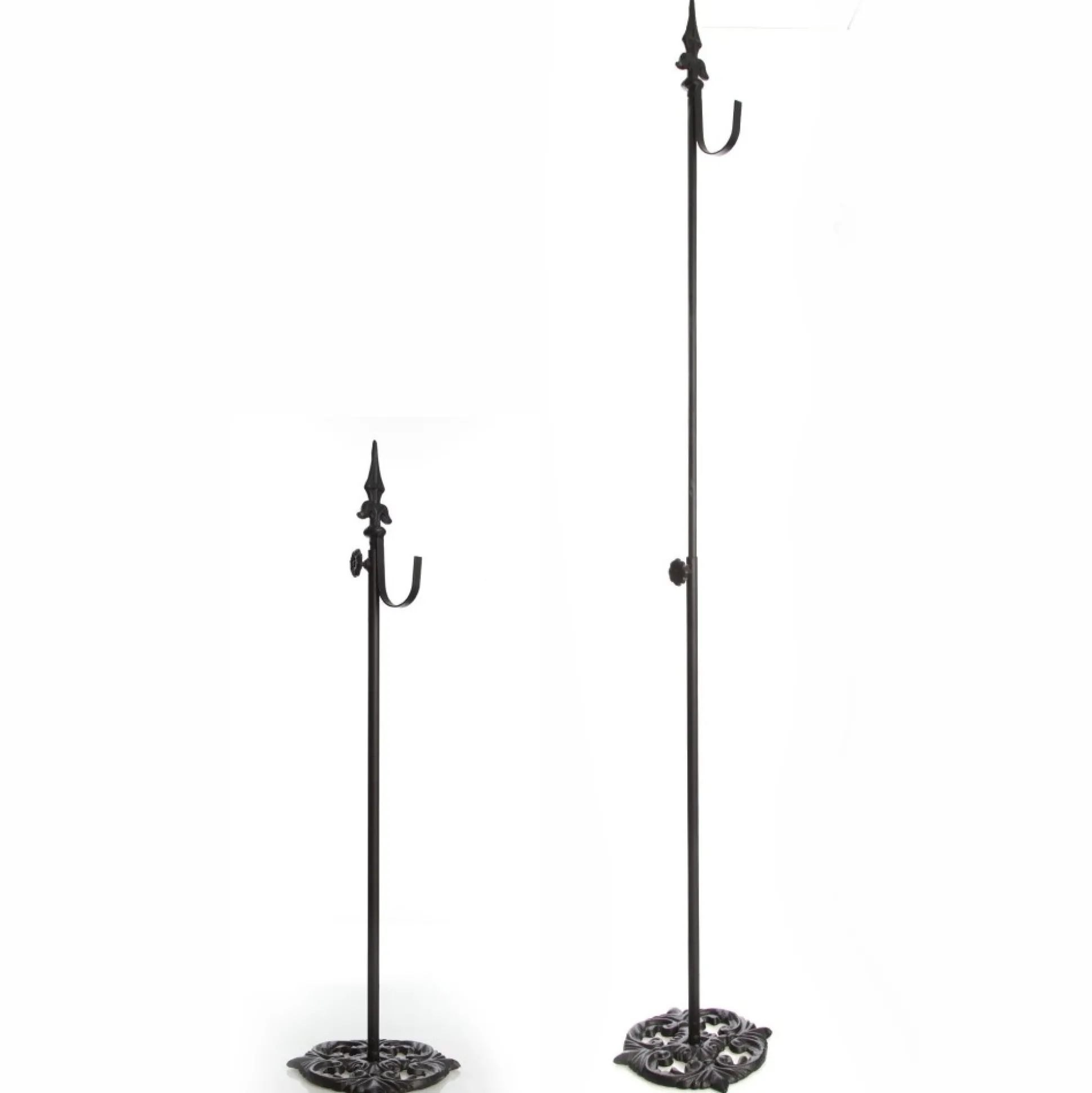 Adjustable Black Christmas Wreath Stand Wreath Hangers And Stands|