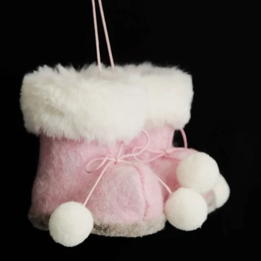 Adorable Pink Mini Moccasins Tree Decoration Christmas Tree Decorations|