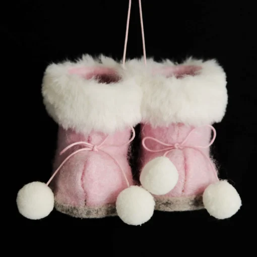 Adorable Pink Mini Moccasins Tree Decoration Christmas Tree Decorations|