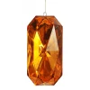 Amber Emerald Cut Gem Christmas Hanging Decoration Christmas Tree Decorations|