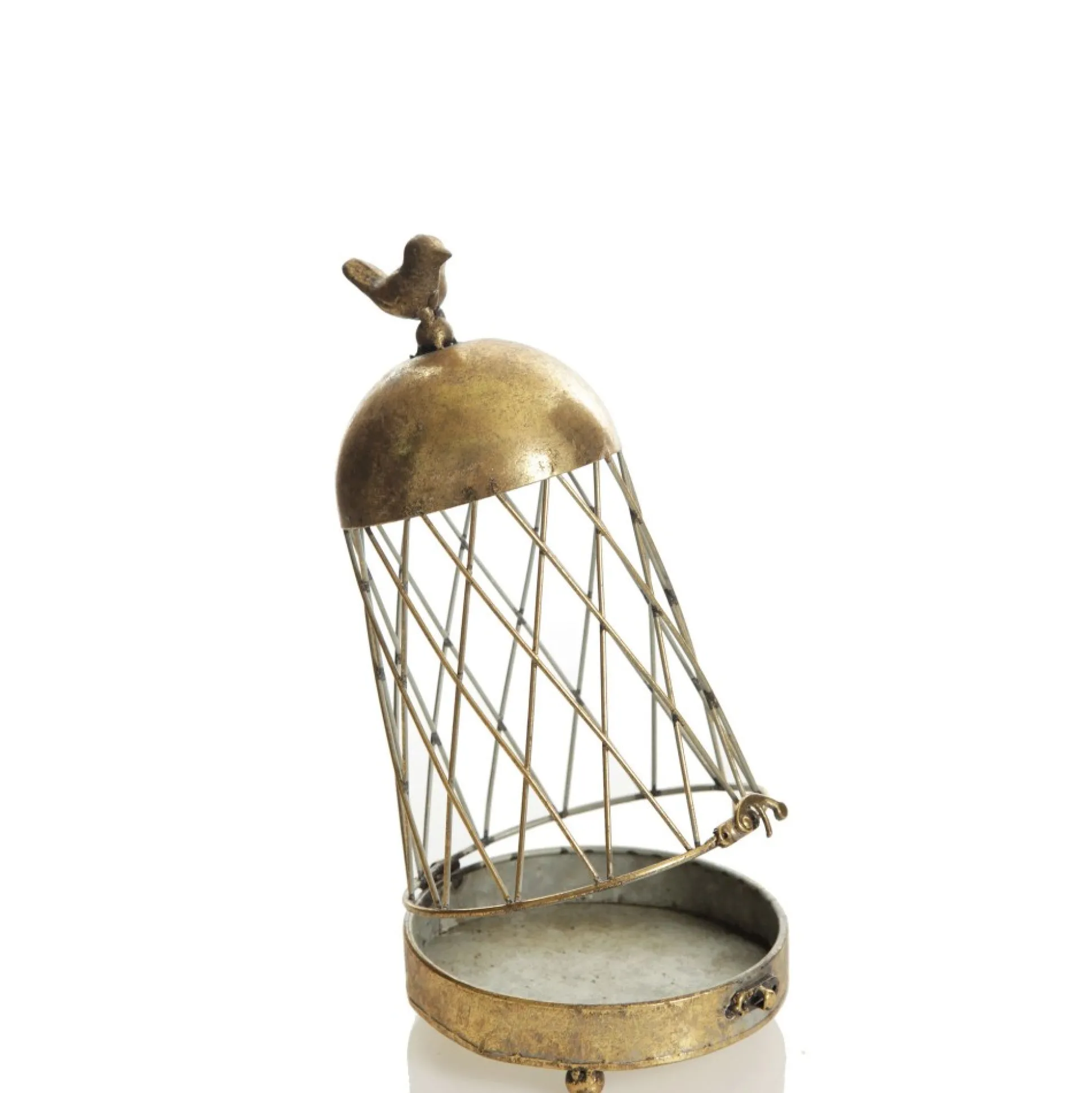 Antique Gold Metal Decorative Birdcage Christmas Ornaments|