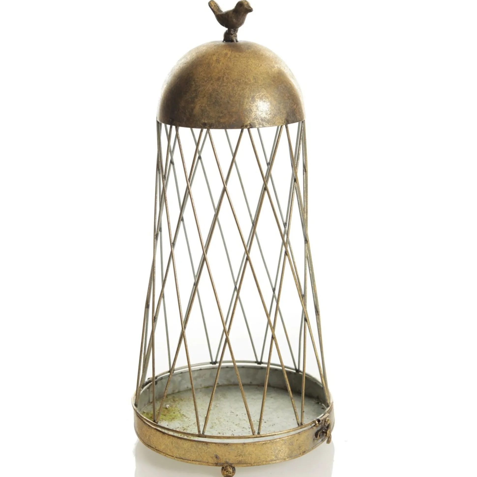Antique Gold Metal Decorative Birdcage Christmas Ornaments|