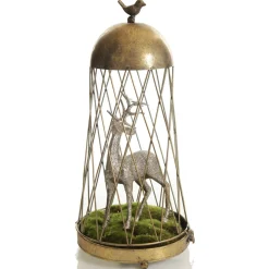 Antique Gold Metal Decorative Birdcage Christmas Ornaments|