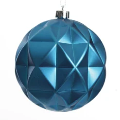 Assorted Decorative Red and Blue Shatterproof Christmas Baubles - Set of 4 Christmas Bauble Sets|