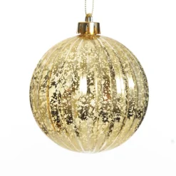 Assorted Gold Mercury Shatterproof Christmas Baubles - Set of 6 Christmas Bauble Sets|