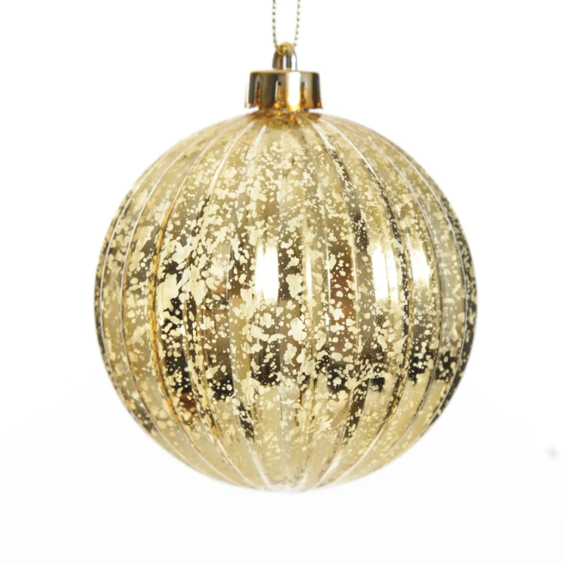 Assorted Gold Mercury Shatterproof Christmas Baubles - Set of 6 Christmas Bauble Sets|