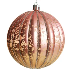 Assorted Ombre Pastel Ribbed Shatterproof Christmas Baubles - Set of 3 Christmas Bauble Sets|