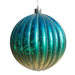 Assorted Ombre Pastel Ribbed Shatterproof Christmas Baubles - Set of 3 Christmas Bauble Sets|