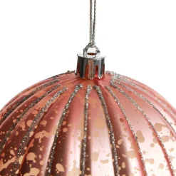 Assorted Ombre Pastel Ribbed Shatterproof Christmas Baubles - Set of 3 Christmas Bauble Sets|