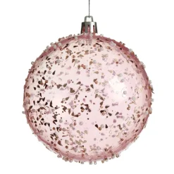 Assorted Pastel Sequin Sprinkles Shatterproof Christmas Baubles - Set of 3 Christmas Bauble Sets|