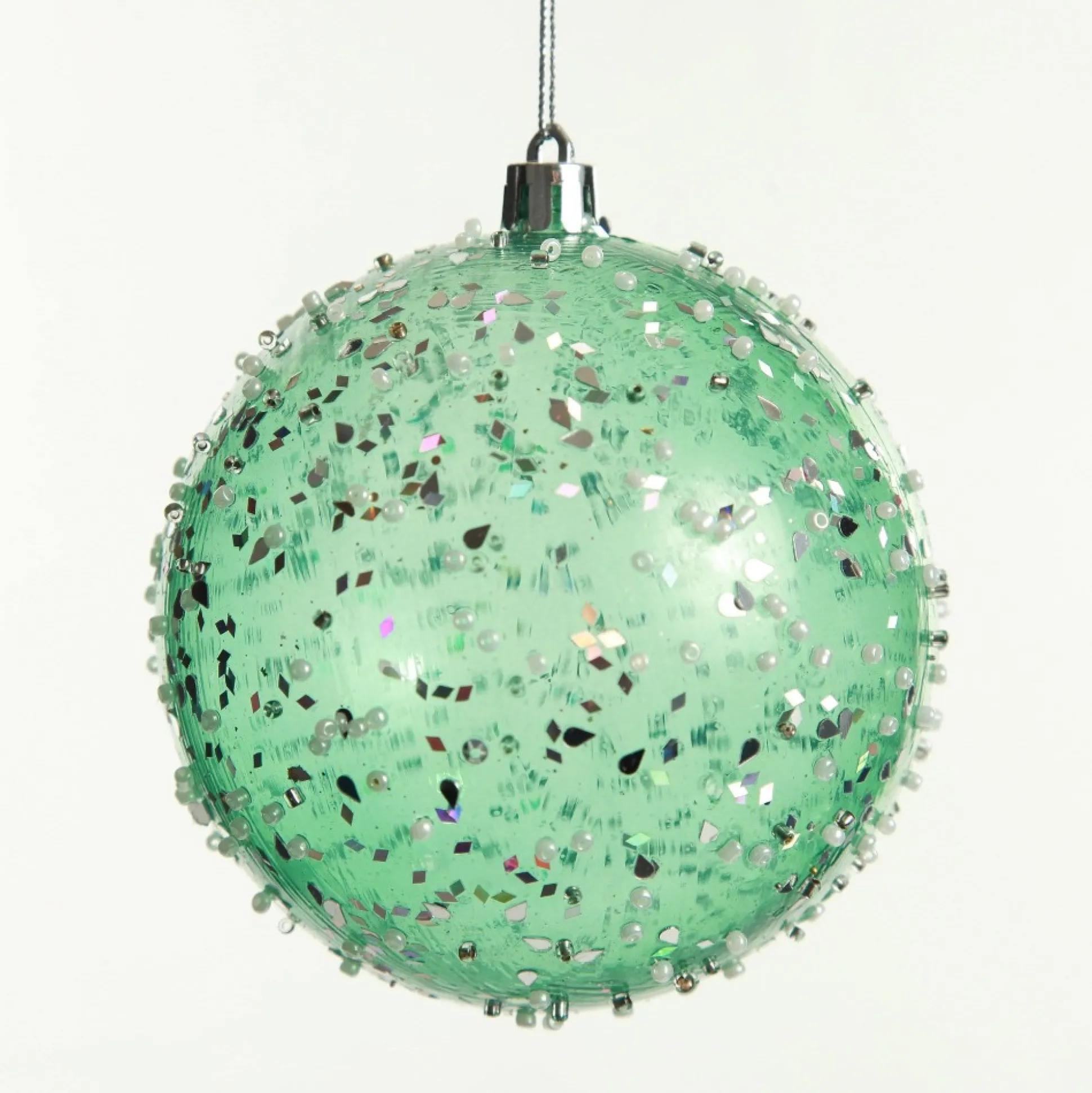 Assorted Pastel Sequin Sprinkles Shatterproof Christmas Baubles - Set of 3 Christmas Bauble Sets|