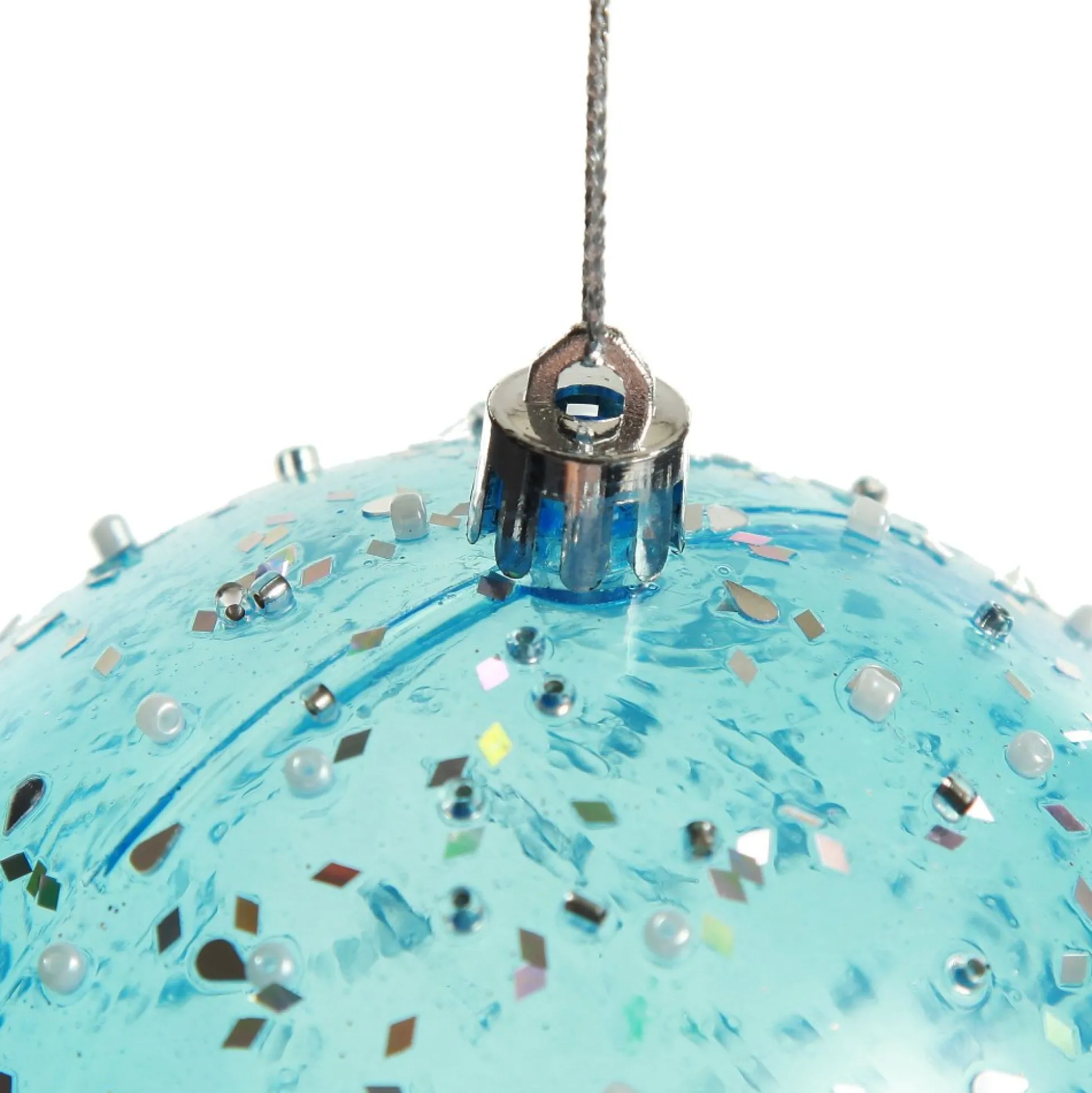 Assorted Pastel Sequin Sprinkles Shatterproof Christmas Baubles - Set of 3 Christmas Bauble Sets|