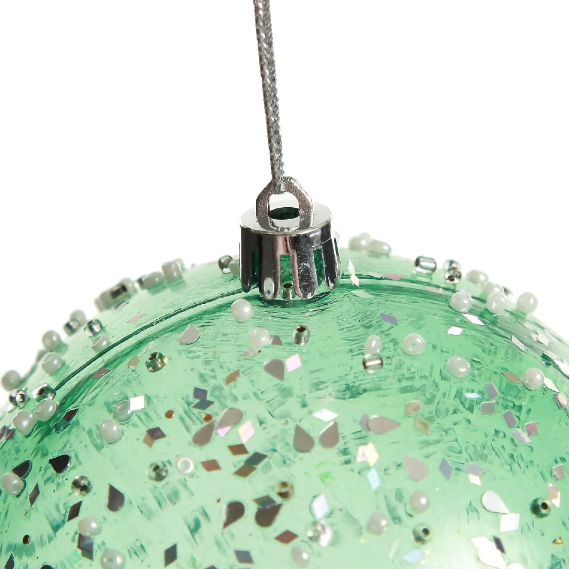 Assorted Pastel Sequin Sprinkles Shatterproof Christmas Baubles - Set of 3 Christmas Bauble Sets|