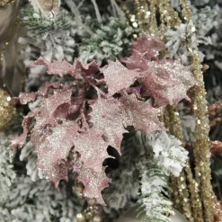 Assorted Pink Glitter Christmas Pick Trio Christmas Pick|