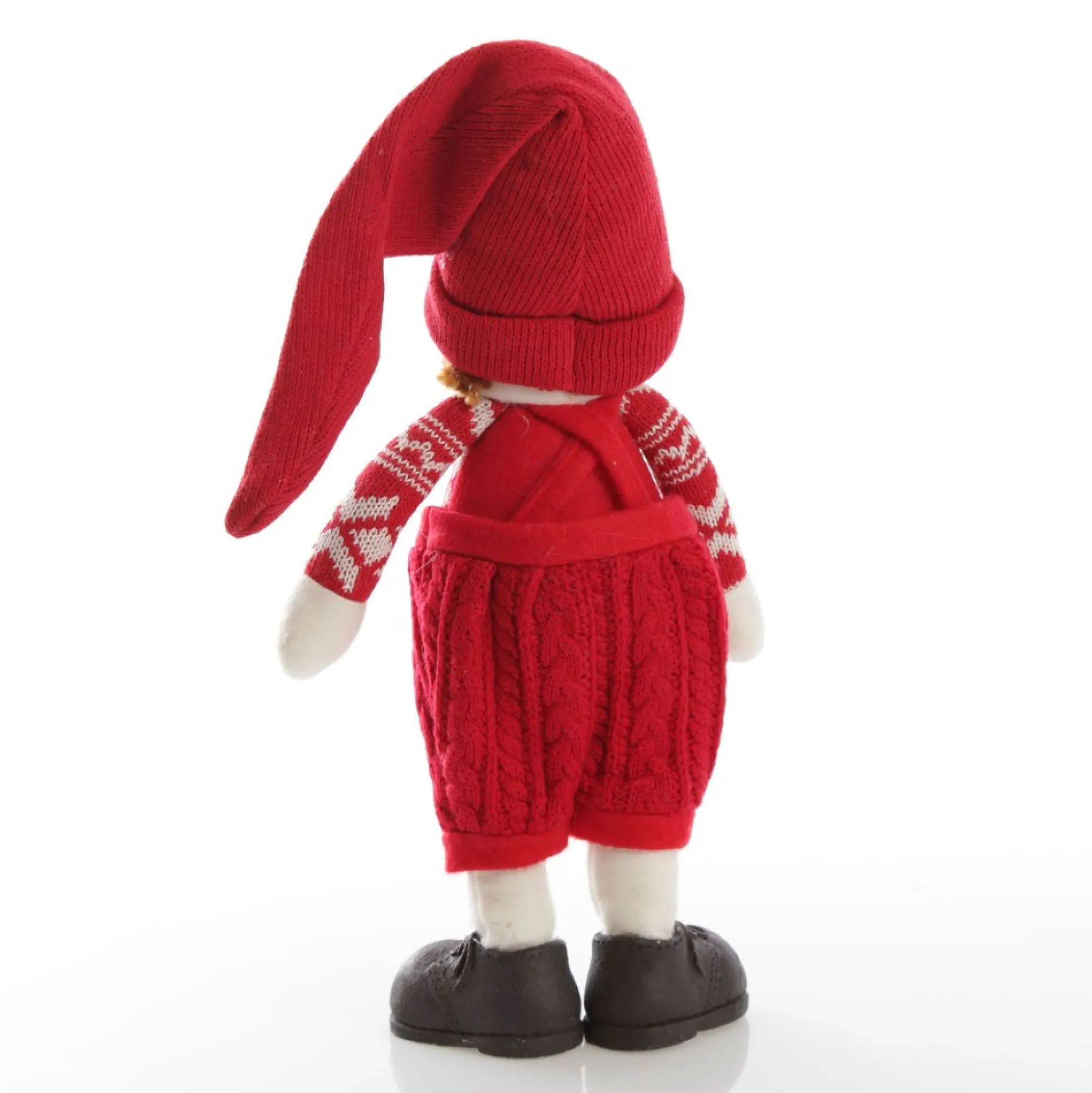 Astrid Cute Christmas Dress up Ornament in Red Overalls Christmas Figurines|