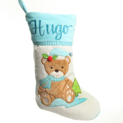 Baby Boy First Christmas Gift Pack Glass Baubles|