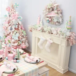 Ball Spray Pick with Multicolour Sprinkles Christmas Tree Picks|