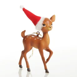 Bambi with Santa Hat Hanging Christmas Decoration Christmas Tree Decorations|
