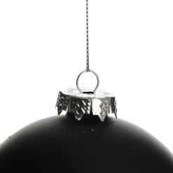 Black Glass Personalised Christmas Bauble Personalised Baubles|