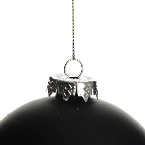 Black Glass Personalised Christmas Bauble Personalised Baubles|