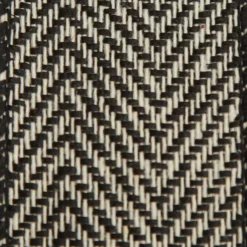 Black Woven Herringbone Wired Ribbon - 3.8cm Ribbons|