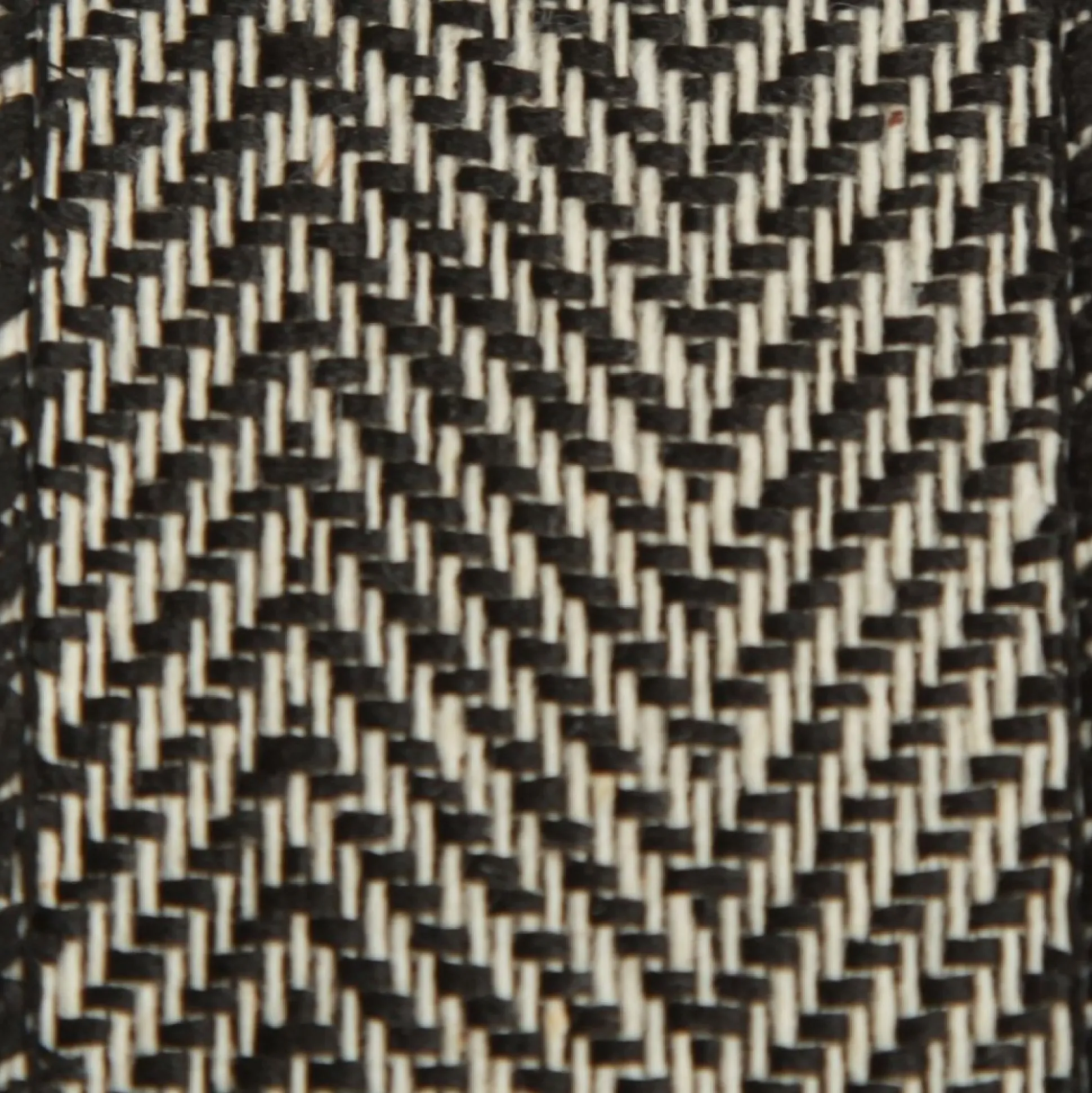 Black Woven Herringbone Wired Ribbon - 3.8cm Ribbons|