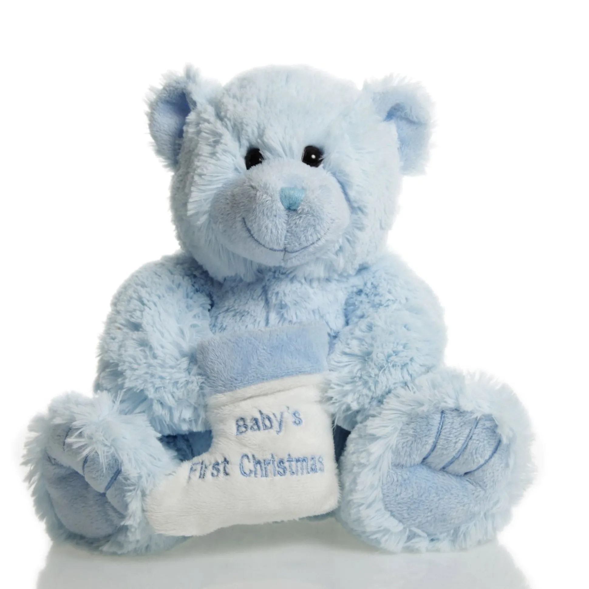 Blue Baby's First Christmas Teddy Babys First Christmas|