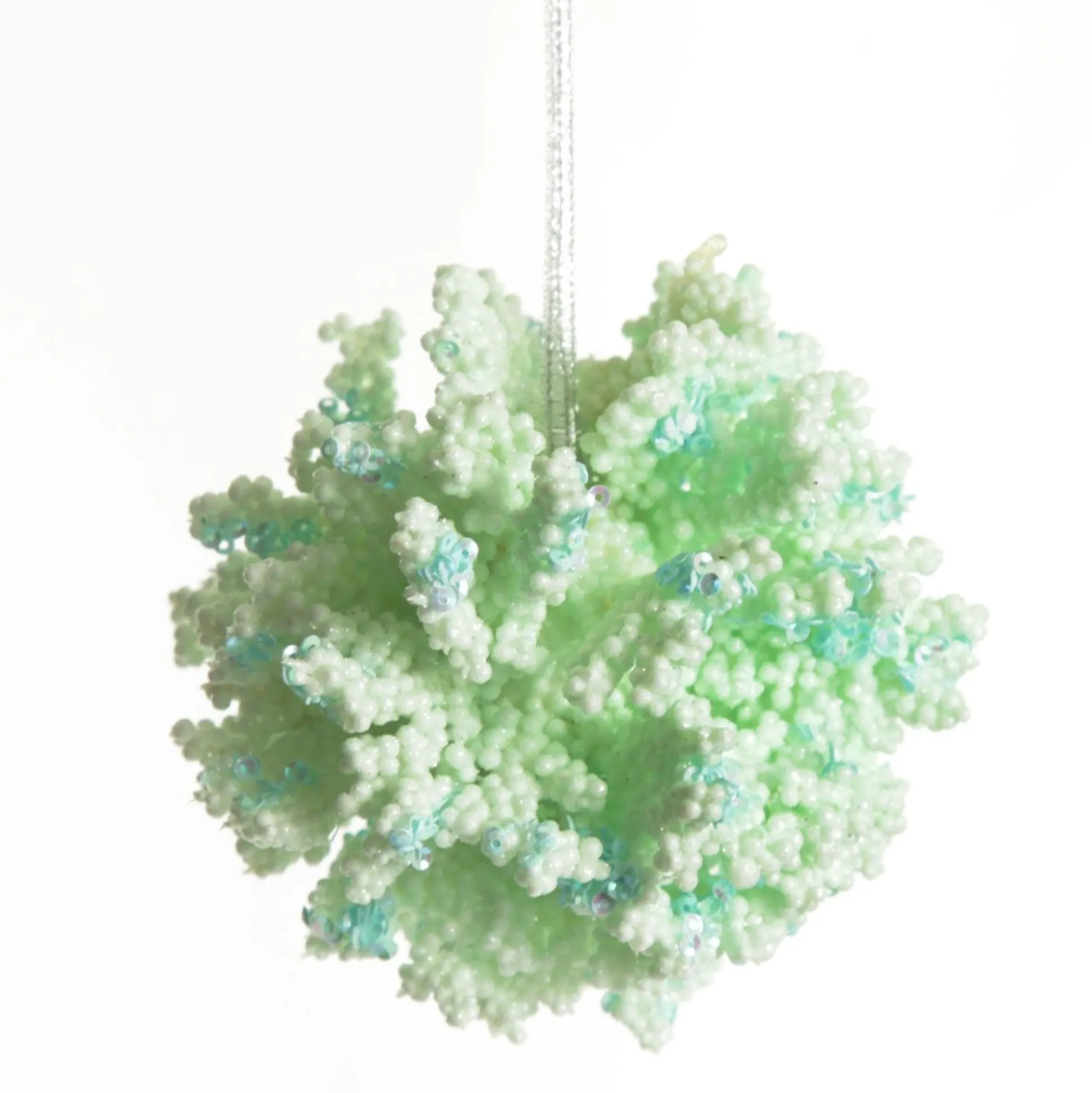 Blue Coral Hanging Ball Christmas Decoration Decorative Christmas Baubles|