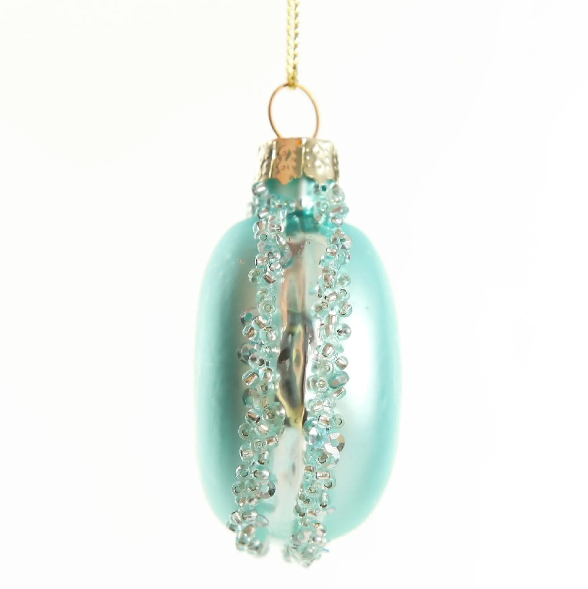 Blue Glass Macaron Christmas Tree Decoration Christmas Tree Decorations|