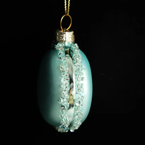 Blue Glass Macaron Christmas Tree Decoration Christmas Tree Decorations|