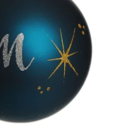 Blue Glass Personalised Christmas Bauble Personalised Baubles|