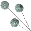 Blue Glitter Christmas Ball Trio Pick Christmas Tree Picks|