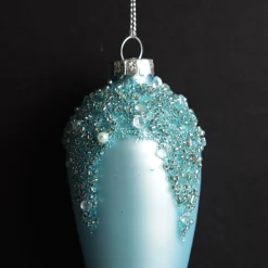 Blue Icicle Hanging Long Drop Decoration Finials And Drops|