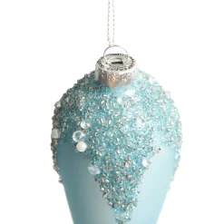 Blue Icicle Hanging Long Drop Decoration Finials And Drops|