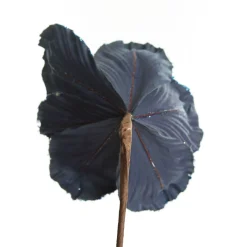 Blue Magnolia Stem with Sequin Tips Christmas Flowers|