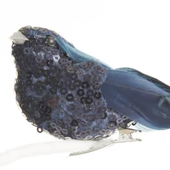 Blue Sequin Bird Clip Butterflies And Birds|