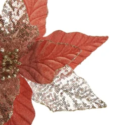 Blush Velvet Sequin Flower Christmas Flowers|