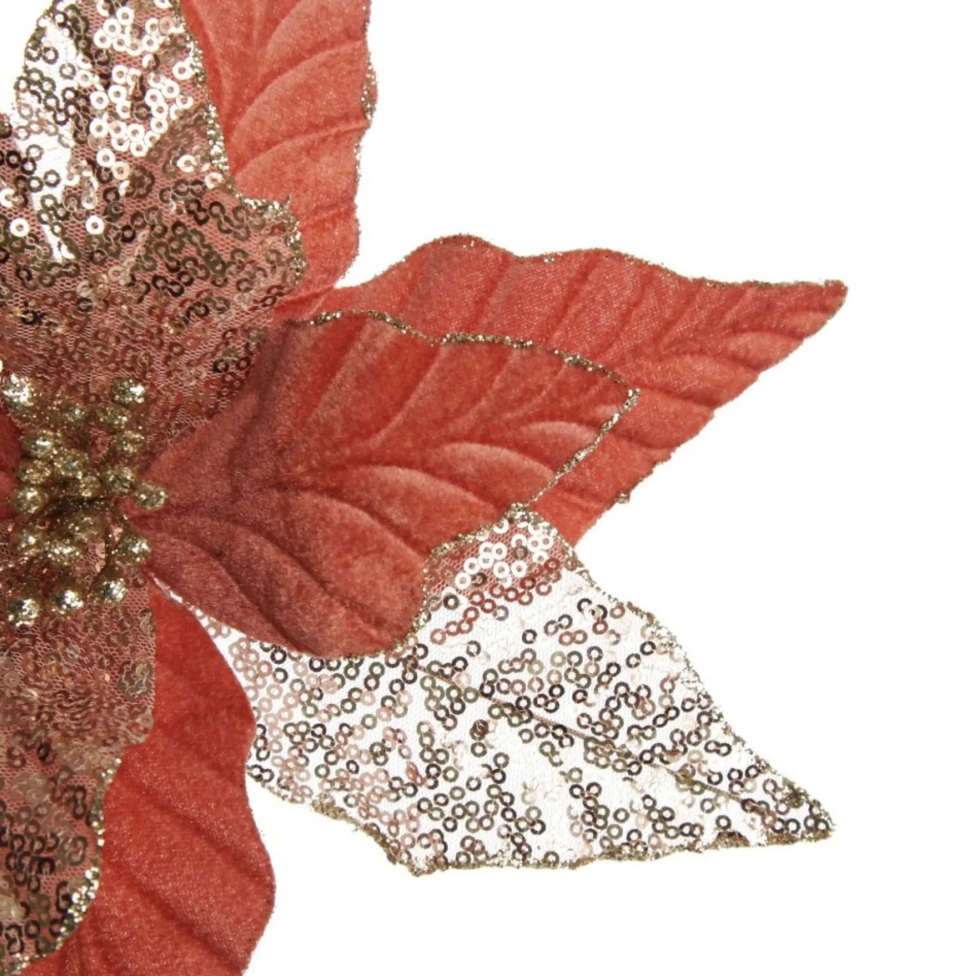 Blush Velvet Sequin Flower Christmas Flowers|