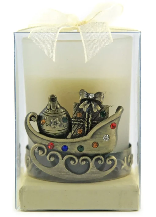 Brass Sleigh Tea Light Christmas Candles And Scents|