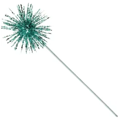 Bright Blue Starburst Sparkle Pick Christmas Tree Picks|