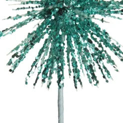 Bright Blue Starburst Sparkle Pick Christmas Tree Picks|