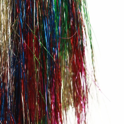 Bright Multicolour Metallic Tinsel Fringe Tree Garlands|