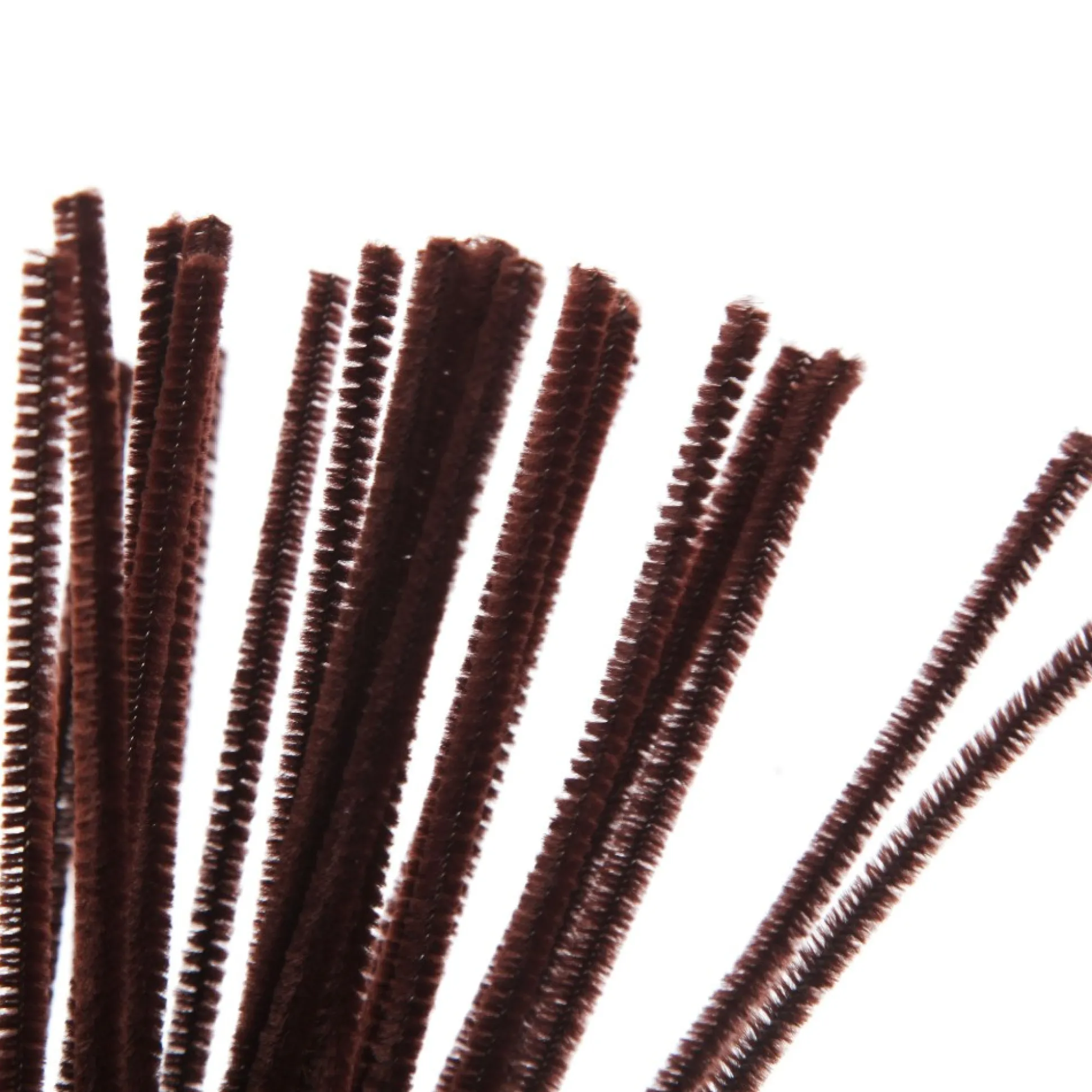 Brown Chenille Stem Pipe Cleaners - Pack of 50 Christmas Craft Supplies|