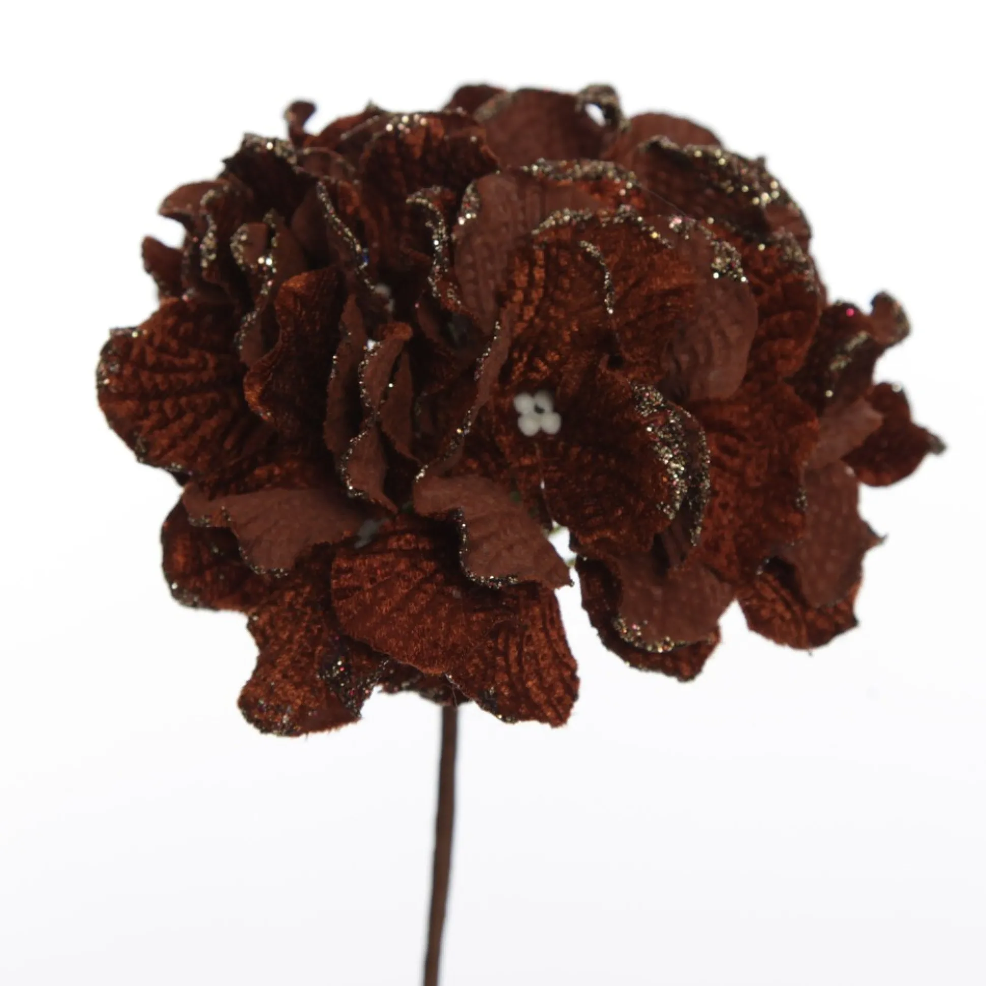 Brown Hydrangea Flower Stem Christmas Flowers|
