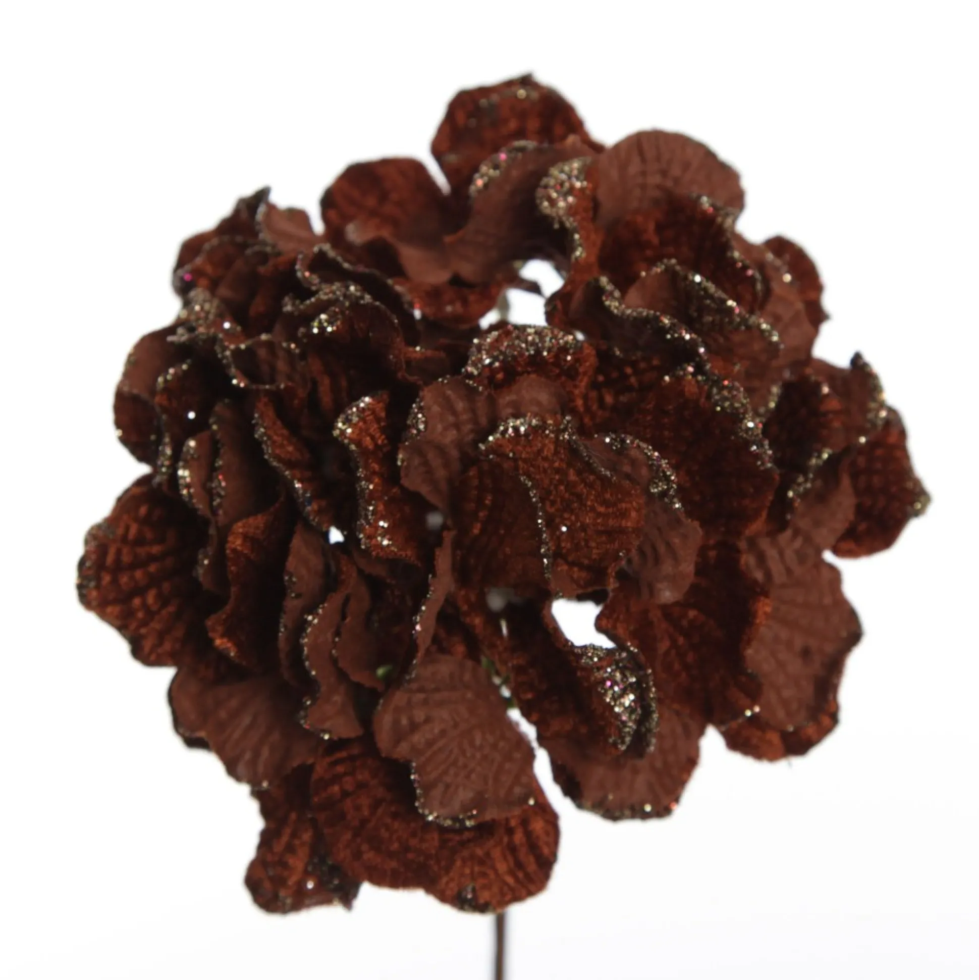 Brown Hydrangea Flower Stem Christmas Flowers|