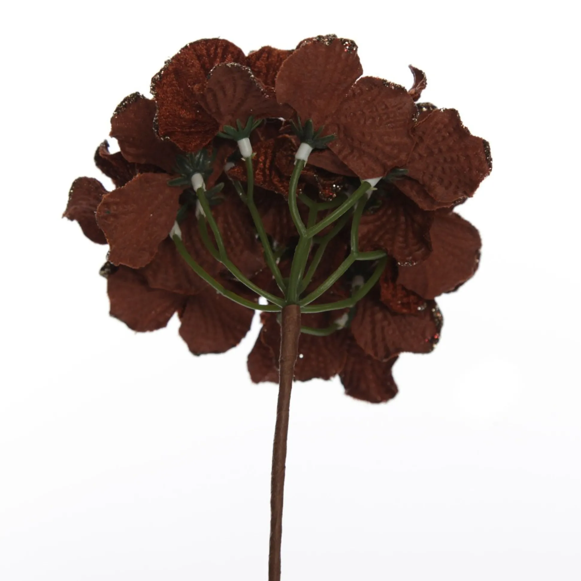 Brown Hydrangea Flower Stem Christmas Flowers|