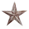 Brushed Silver Tin Star Tree Toppers|