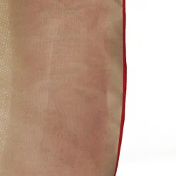 Burlap Merry Christmas Tree Skirt - Red Trim Christmas Tree Skirts|