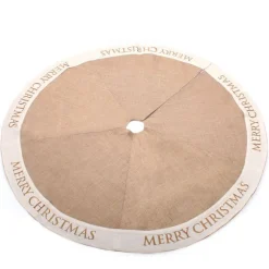 Burlap Merry Christmas Tree Skirt Christmas Tree Skirts|