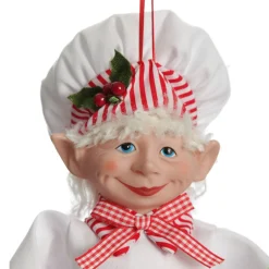 Candy Cane Chef Elf Ornament Christmas Elves And Fairies|